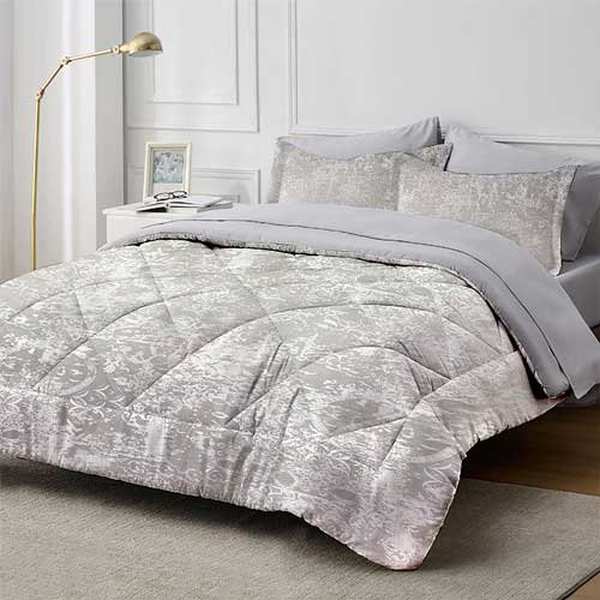 سرویس روتختی مخمل شانل طلاکوب مدرن مدل DD نوپه هوم