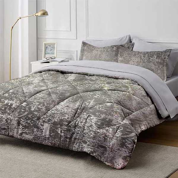 سرویس روتختی مخمل شانل طلاکوب مدرن مدل DD نوپه هوم