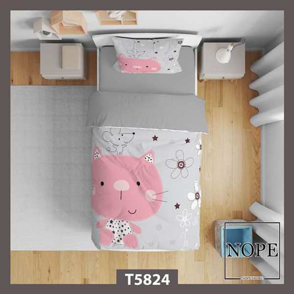روتختی کودک طرح گربه مدل T5824 نوپه هوم
