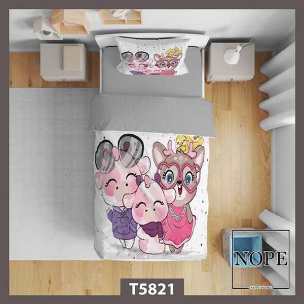 روتختی کودک طرح خانواده خوک مدل T5821 نوپه هوم