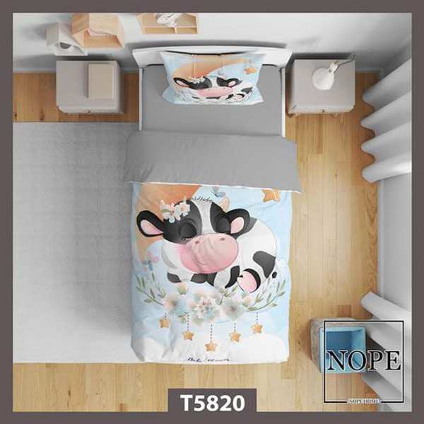 روتختی کودک طرح گاو مدل T5820 نوپه هوم