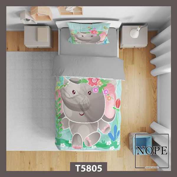 روتختی کودک طرح فیل کارتونی مدل T5805 نوپه هوم