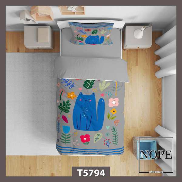 روتختی کودک طرح گربه کارتونی مدل T5794 نوپه هوم