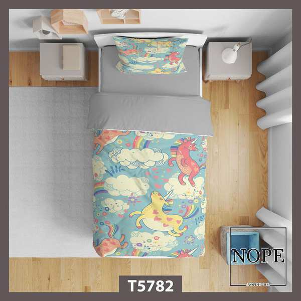 روتختی کودک طرح پترن یونیکورن مدل T5782 نوپه هوم