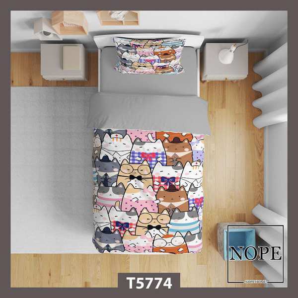 روتختی کودک طرح گربه ها مدل T5774 نوپه هوم
