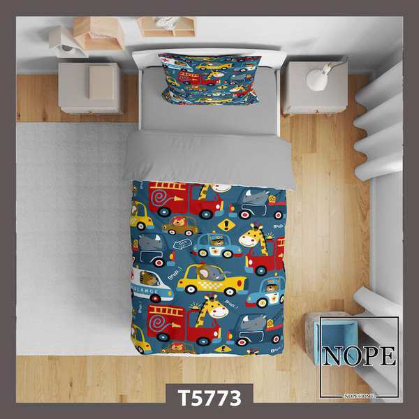 روتختی کودک طرح ماشین ها مدل T5773 نوپه هوم