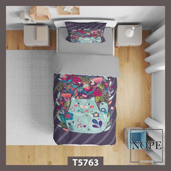 روتختی کودک طرح گربه مدل T5763 نوپه هوم