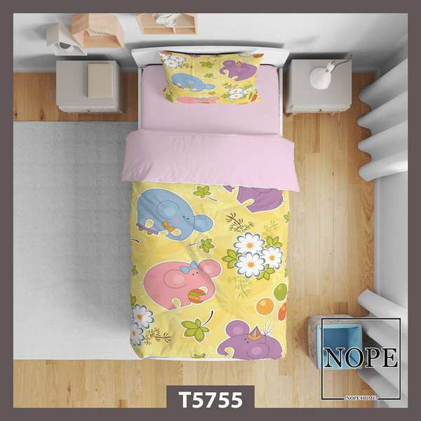 روتختی کودک طرح فیل ها مدل T5755 نوپه هوم