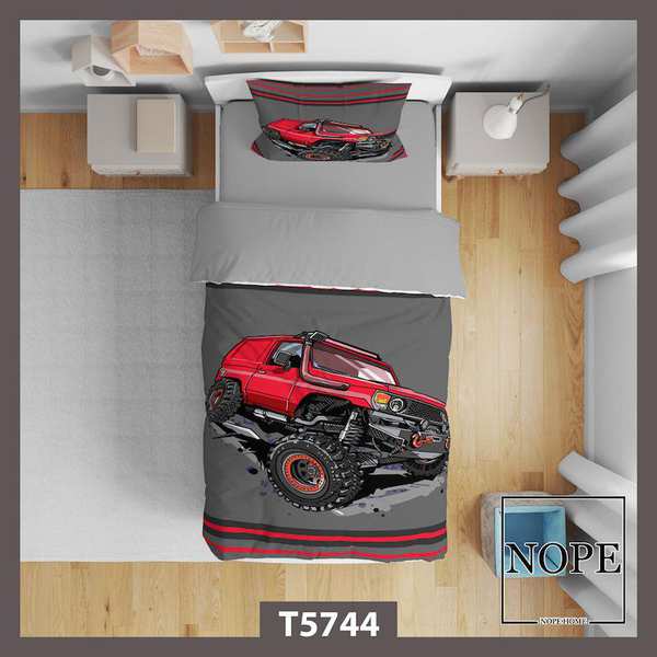 روتختی کودک طرح ماشین مدل T5744 نوپه هوم