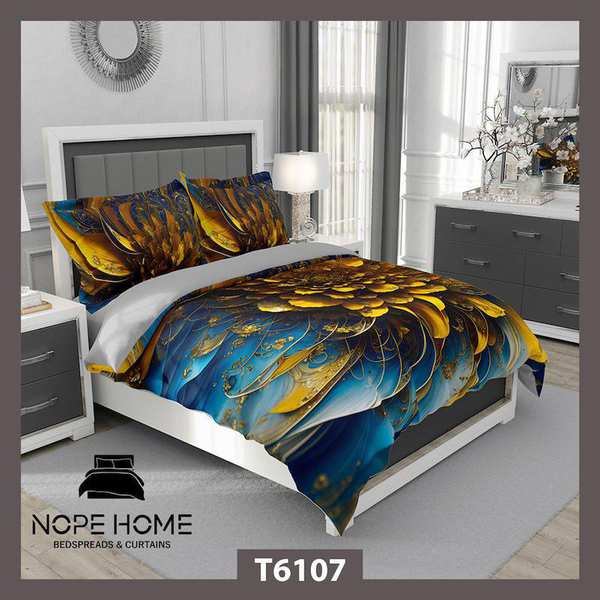 روتختی طرح گل مدرن مدل T6107 نوپه هوم