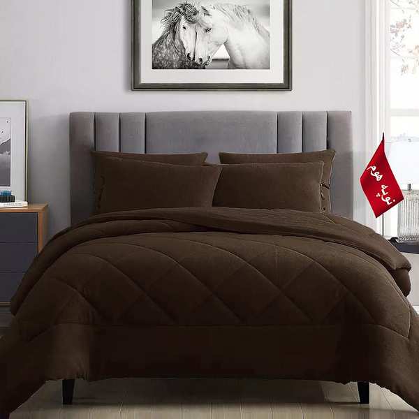 روتختی مینیمال کتان مخمل طرح لوزی نوپه هوم