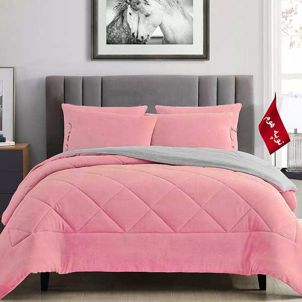 روتختی مینیمال کتان مخمل طرح لوزی نوپه هوم