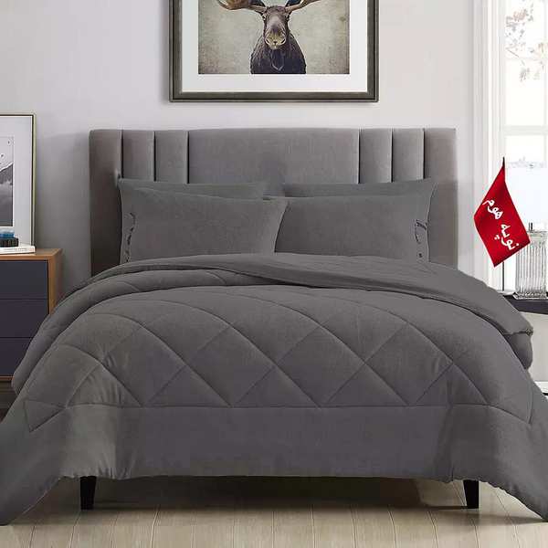 روتختی مینیمال کتان مخمل طرح لوزی نوپه هوم