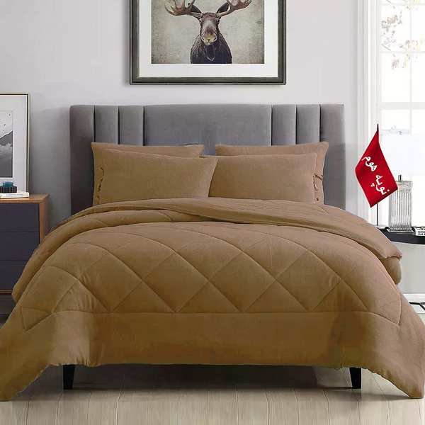 روتختی مینیمال کتان مخمل طرح لوزی نوپه هوم