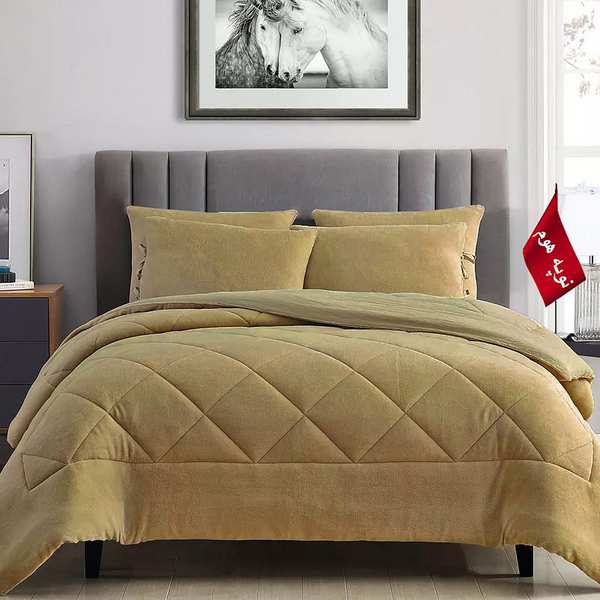 روتختی مینیمال کتان مخمل طرح لوزی نوپه هوم