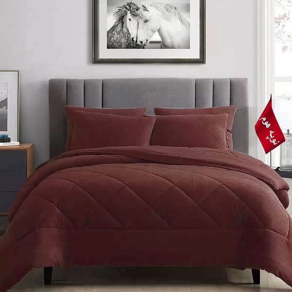 روتختی مینیمال کتان مخمل طرح لوزی نوپه هوم