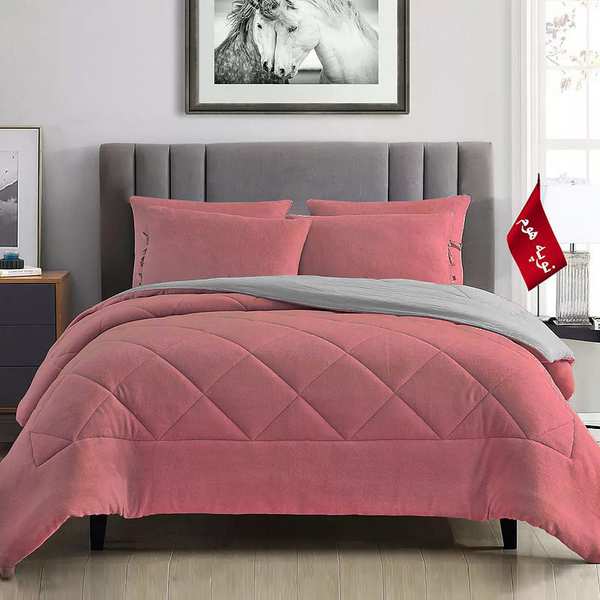 روتختی مینیمال کتان مخمل طرح لوزی نوپه هوم