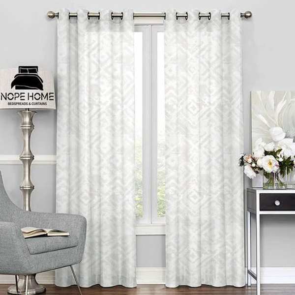 پرده آماده حریر کتان نوپه هوم