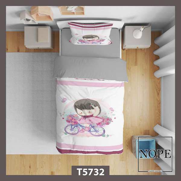 روتختی کودک طرح دختر فانتزی مدل T5732 نوپه هوم