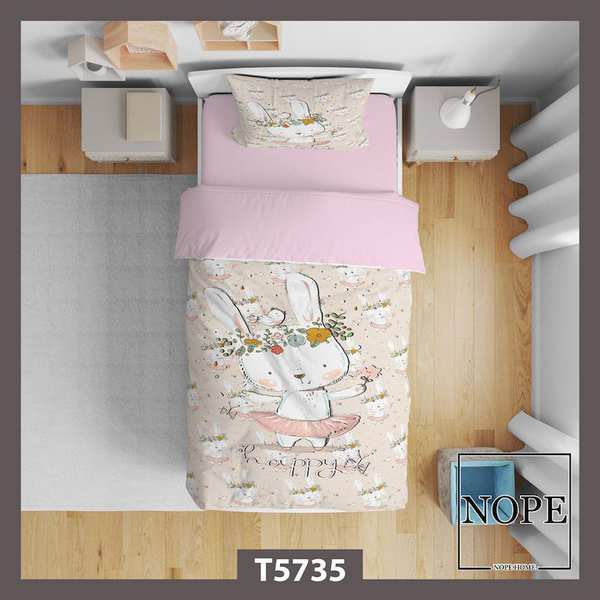 روتختی کودک طرح خرگوش مدل T5735 نوپه هوم