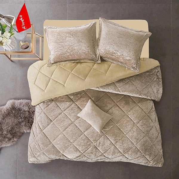 روتختی مینیمال مخمل طرح لوزی نوپه هوم