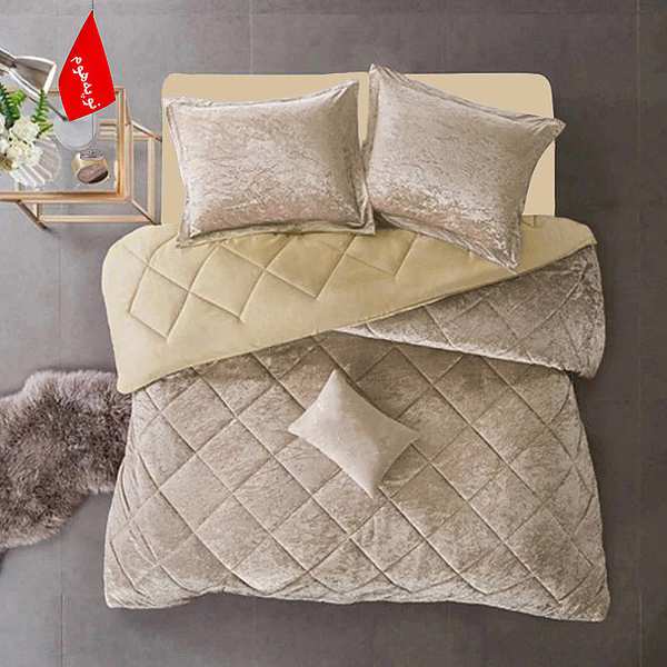 روتختی مینیمال مخمل طرح لوزی نوپه هوم