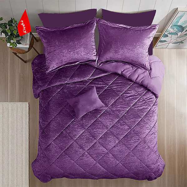 روتختی مینیمال مخمل طرح لوزی نوپه هوم