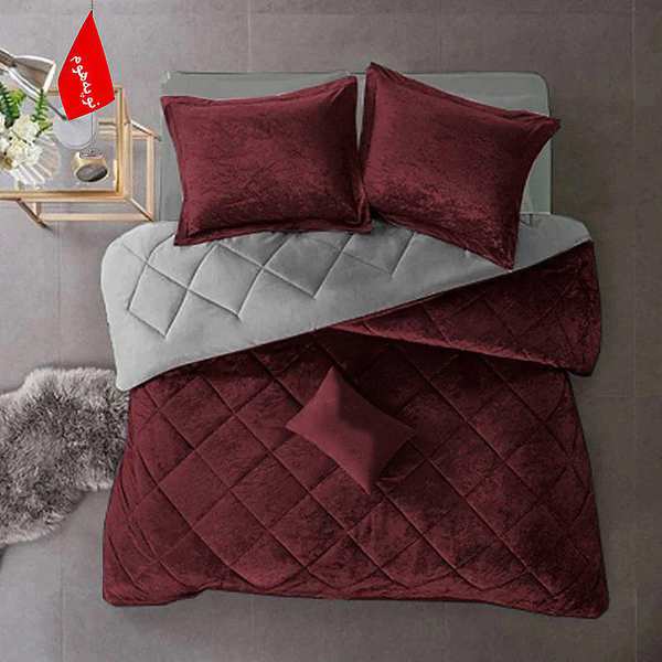 روتختی مینیمال مخمل طرح لوزی نوپه هوم