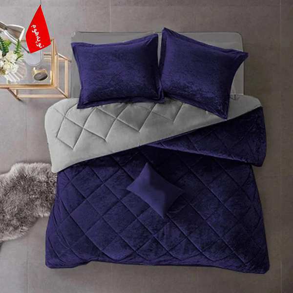 روتختی مینیمال مخمل طرح لوزی نوپه هوم