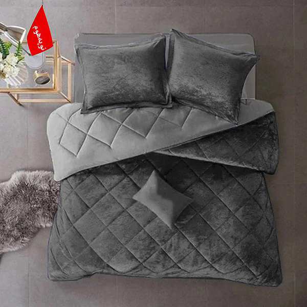 روتختی مینیمال مخمل طرح لوزی نوپه هوم