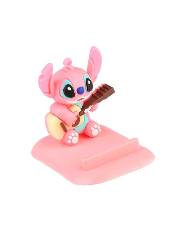 پایه نگه دارنده موبایل و تبلت سیلیکونی صورتی مدل استیج