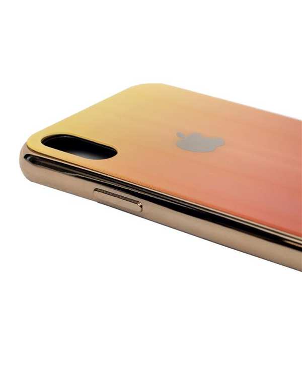 قاب آیفون هولوگرامی نارنجی iPhone X/XS - تصویر 4