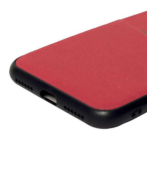 قاب چرم قرمز iPhone XS Max فشن کیس - تصویر 4