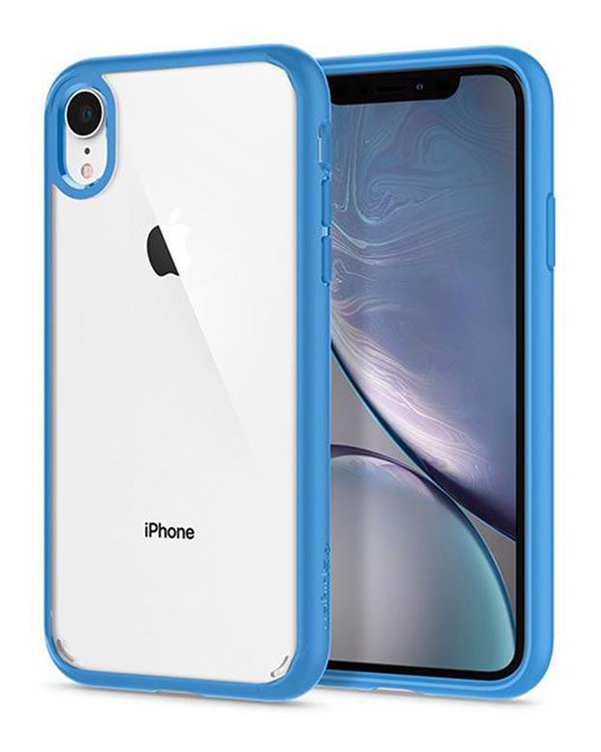 ​قاب آیفون مدل UltraHybrid بی رنگ آبی Apple iPhone XR اسپیگن