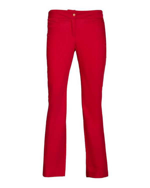 شلوار زنانه پارچه ای راسته قرمز استلا