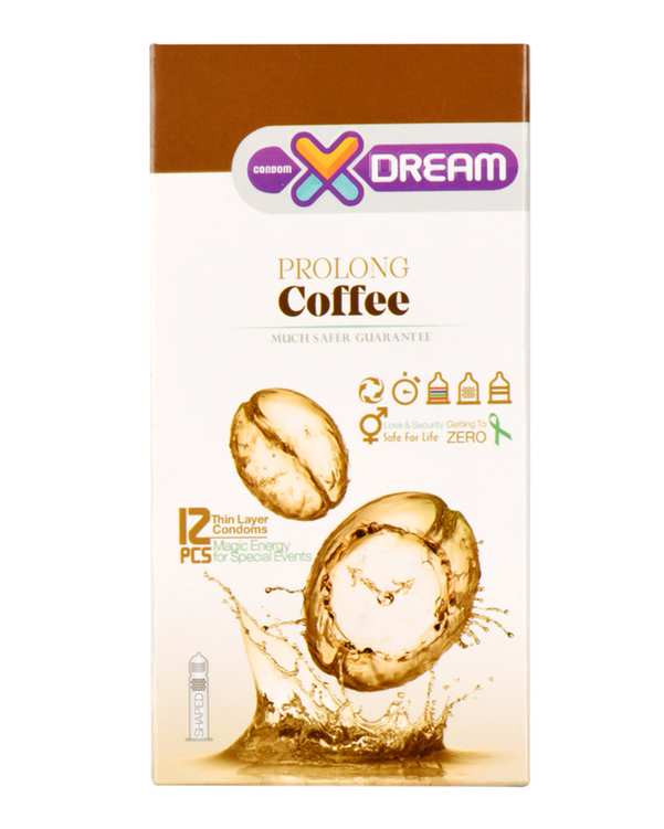 کاندوم تاخیری قهوه مدل Prolong Coffee  ایکس دریم بسته 12 عددی ?>