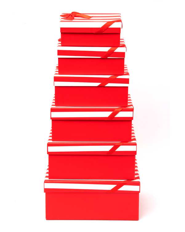 جعبه کادویی قرمز سورا بسته 6 عددی