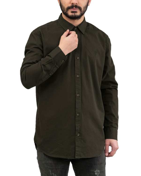پیراهن مردانه کتان سبز یشمی کوک