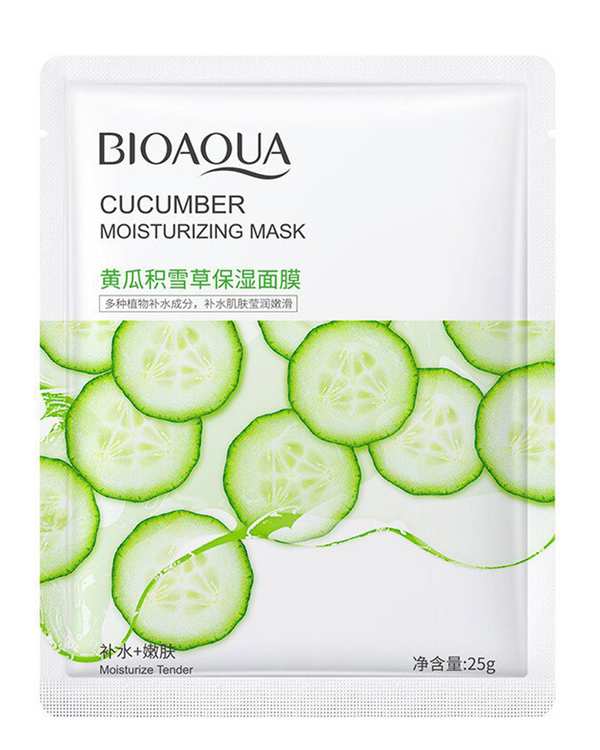 ماسک ورقه ای صورت بیوآکوا Cucumber حاوی عصاره خیار