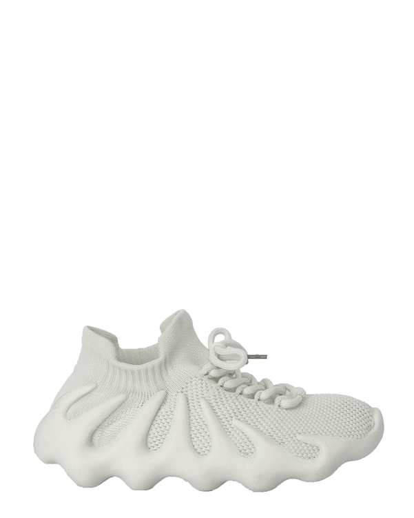 کفش ورزشی جورابی طوسی روشن ساپایرسپور طرح Adidas Yeezy 450 
