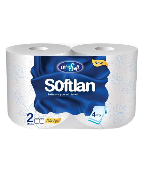دستمال توالت سافتلن بسته 2 عددی