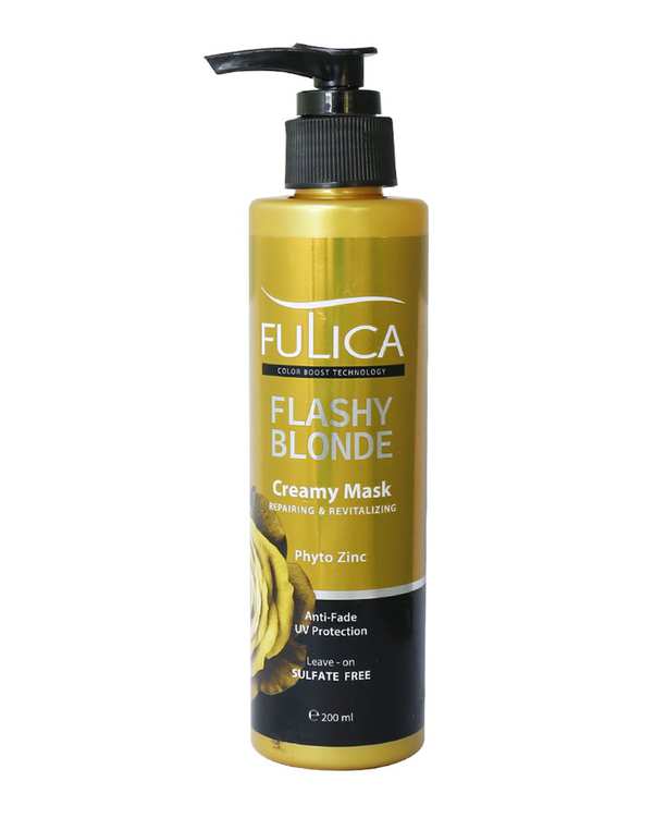 کرم مو فاقد سولفات فولیکا Fulica مناسب موهای رنگ شده تناژ بلوند Flashy Blonde ?>