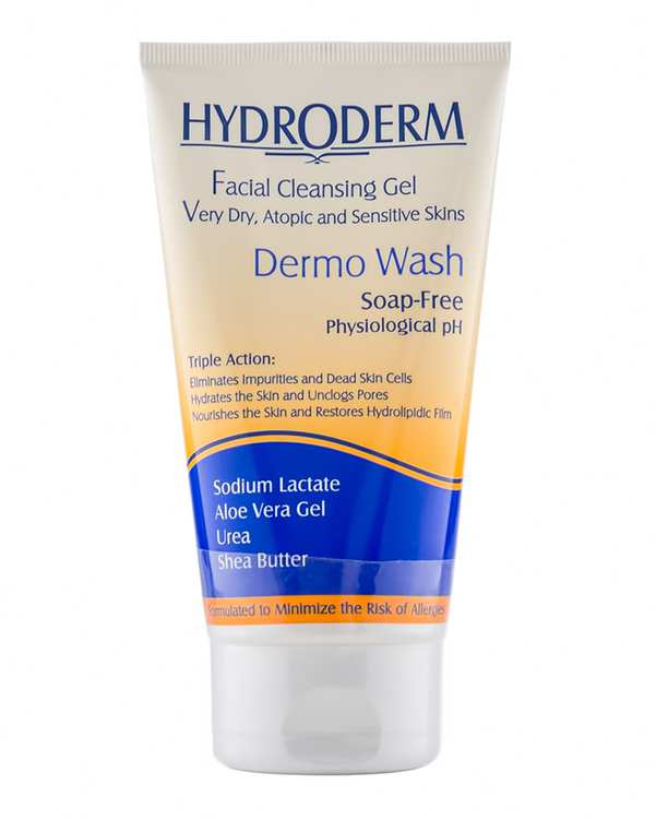 ژل شستشوی صورت هیدرودرم Hydroderm مناسب برای پوست خیلی خشک و دارای اگزما