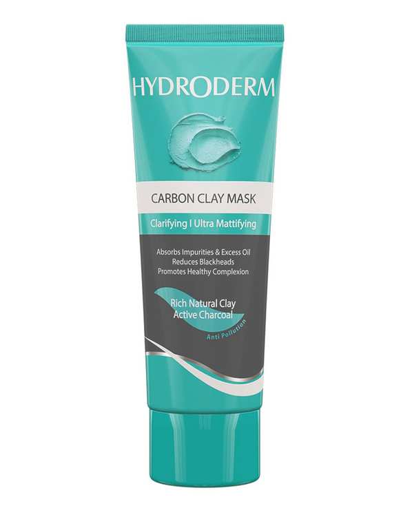 ماسک صورت رسی هیدرودرم Hydroderm پاک کننده عمیق حاوی خاک رس و کربن فعال