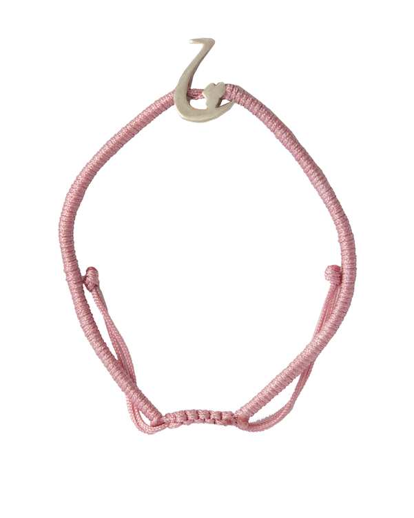 دستبند زنانه نقره طرح حرف چ صورتی فشن جولری Fashion Jewelry
