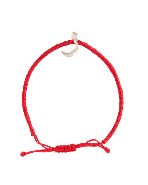 دستبند زنانه نقره طرح حرف ز قرمز فشن جولری Fashion Jewelry	