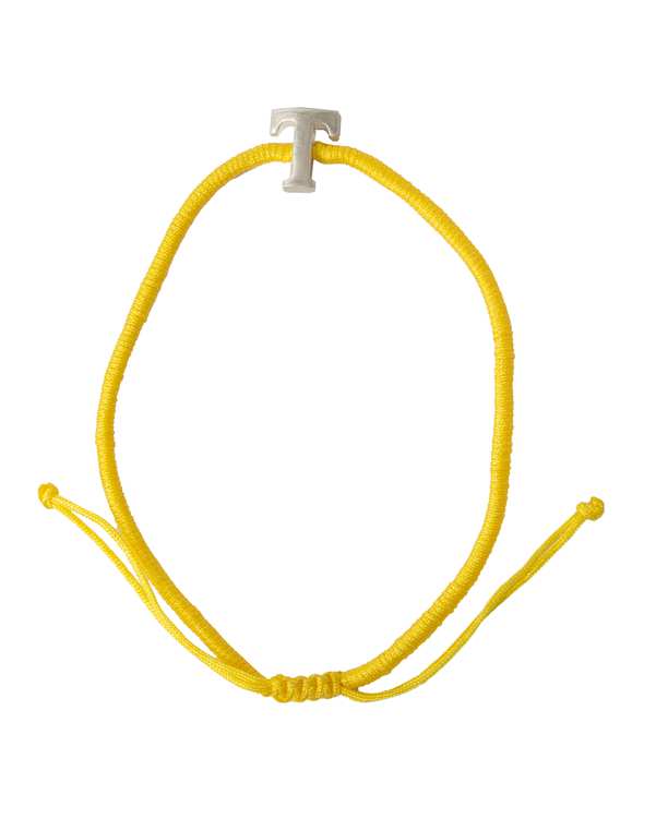 پابند زنانه نقره طرح حرف T زرد فشن جولری Fashion Jewelry