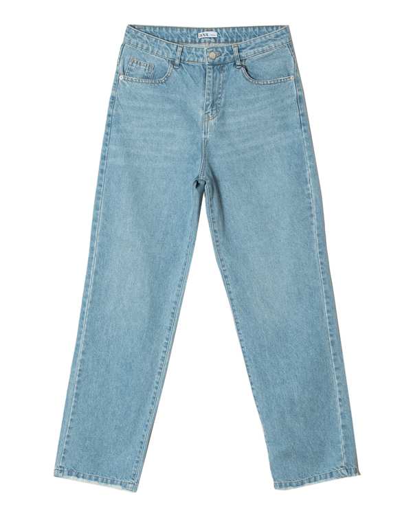 شلوار زنانه جین مدل واید آبی روشن رویال جین Royal Jeans ?>