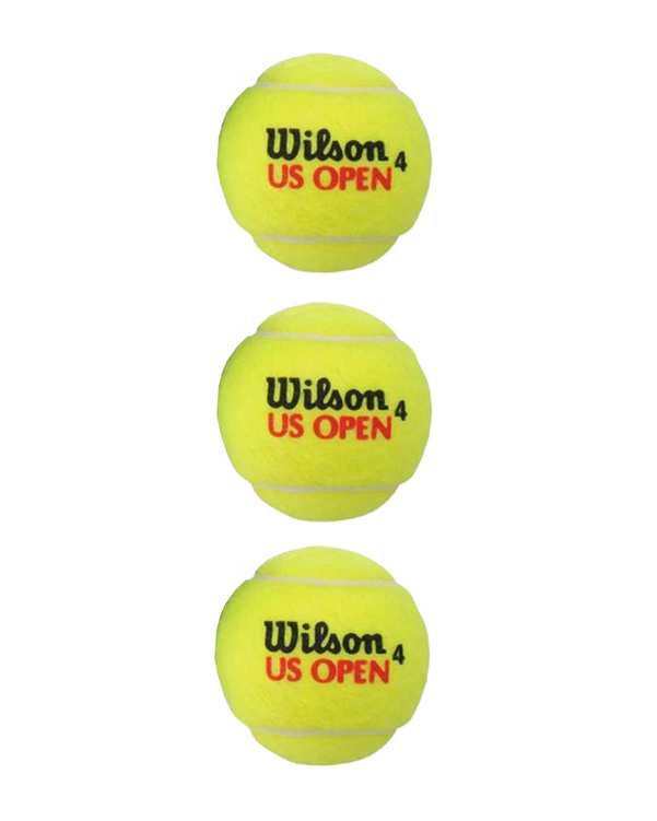 توپ تنیس ویلسون Wilson مدل US OPEN 4 بسته 3 عددی