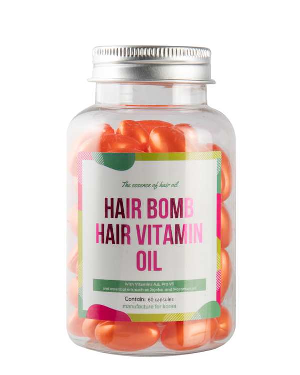 کپسول نارنجی بمب ویتامینه مو Hair Vitamin بسته 60 عددی